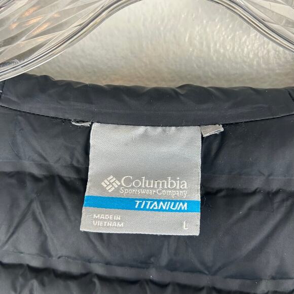 Columbia Titanium OutDry 700 Down Hooded Gray Jacket Women’s Large Duck Down - Picture 4 of 12